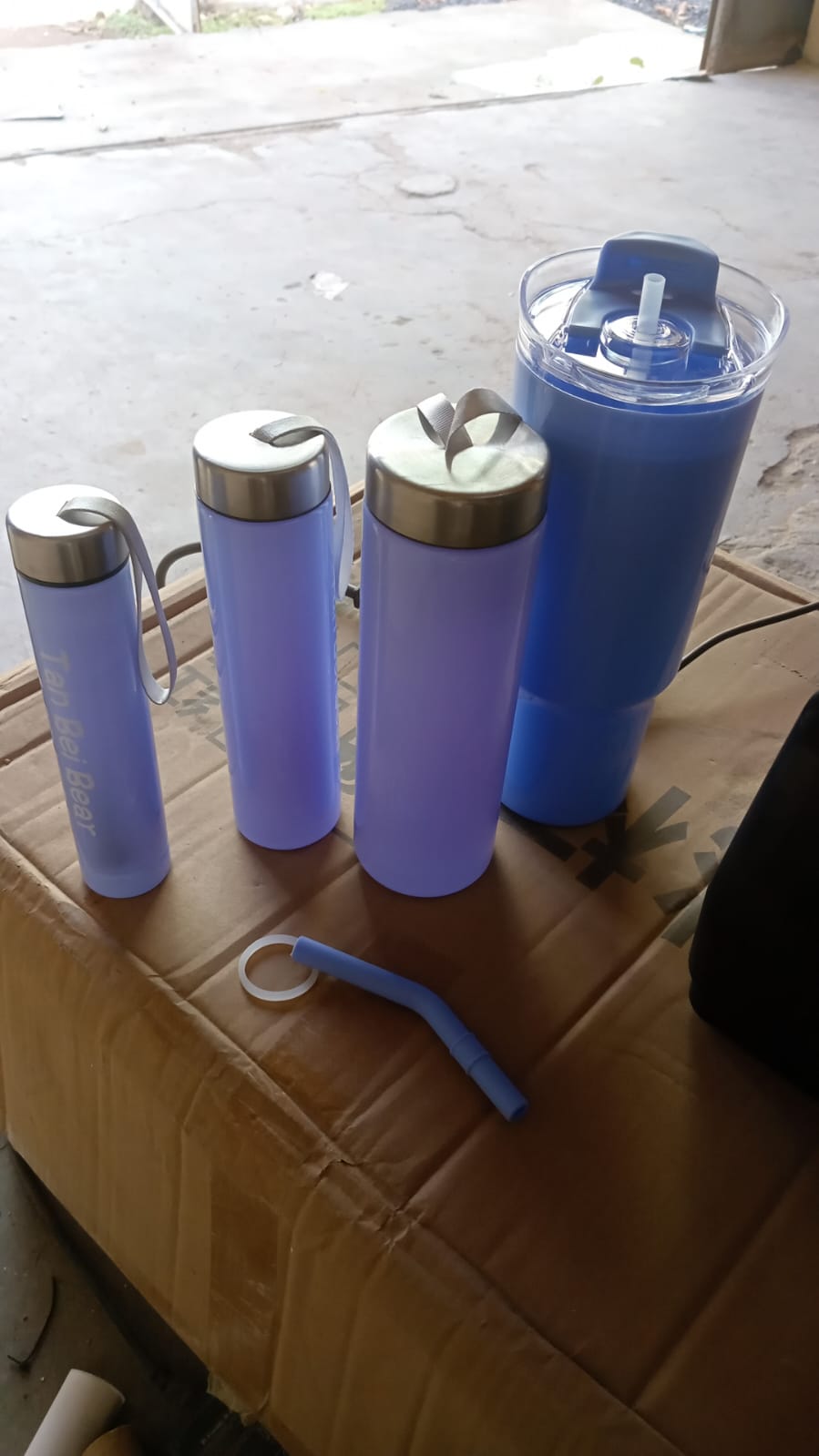 Plastic Water Bottle 3 Different Size Bottle & 1 pc Tumbler With Straw (4 Pc Set) Plastic Water Bottle 3 Different Size Bottle & 1 pc Tumbler With Straw (4 Pc Set)